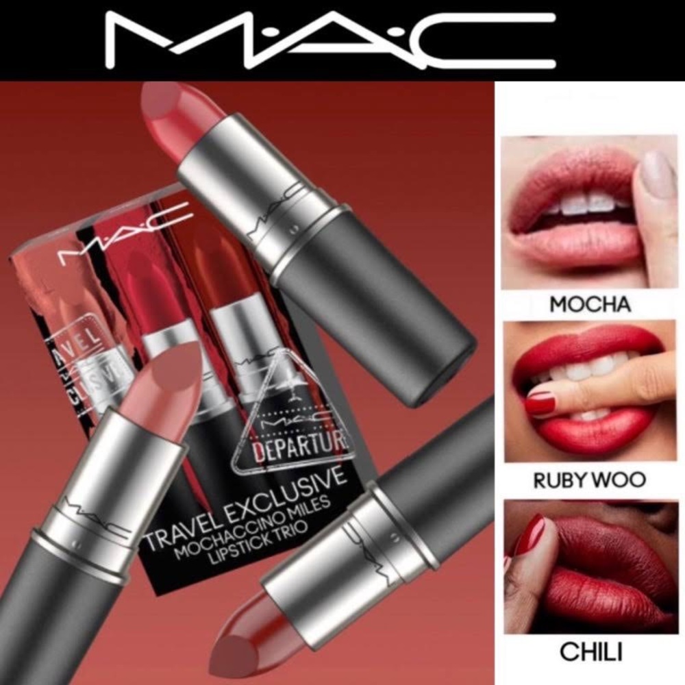 MAC Mochaccino Miles Lipstick Trio